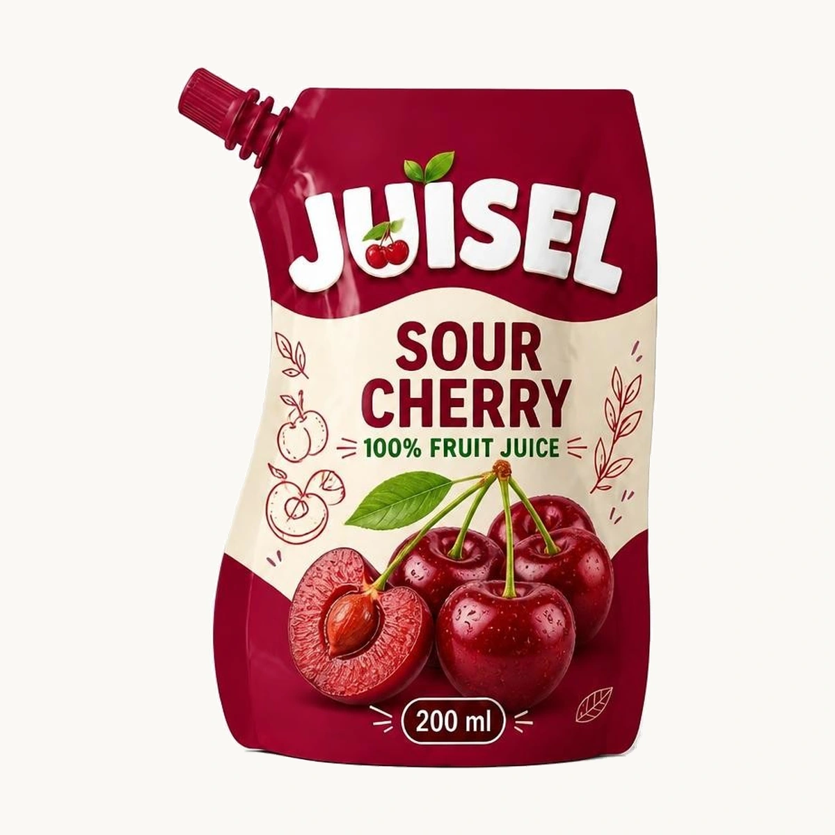 JUISEL Vişne 200 ml ürün görseli